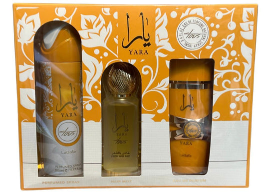 SET LATTAFA YARA TOUS 3 PIECE 3.4 EDP L